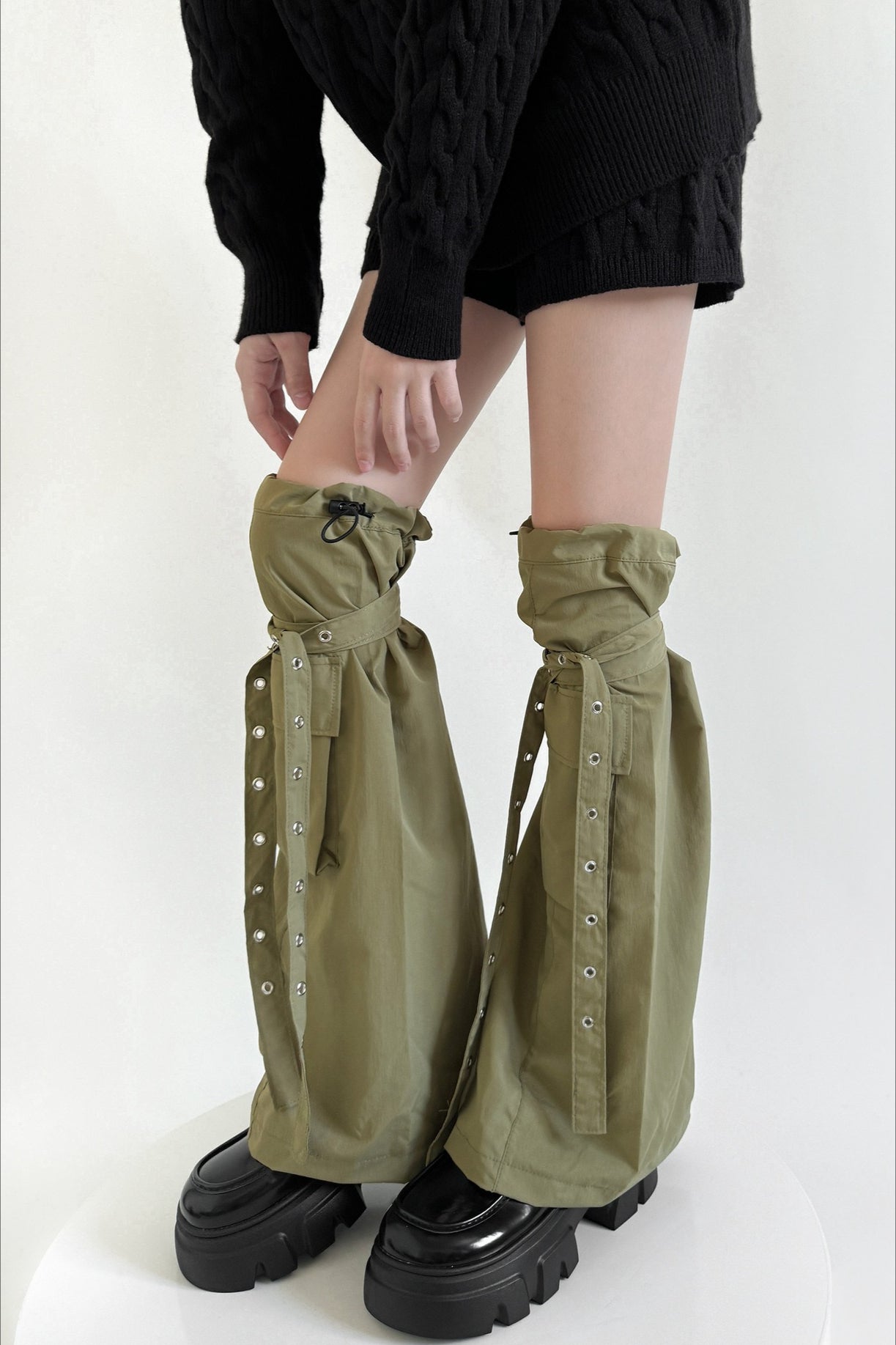 Drawstring Adjustable Cargo Leg Socks
