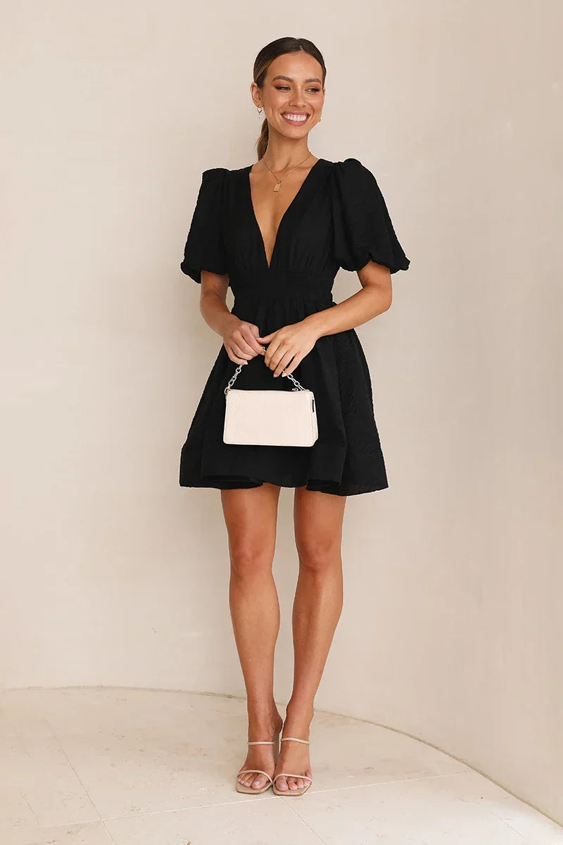 Vestido mini Erin - Negro