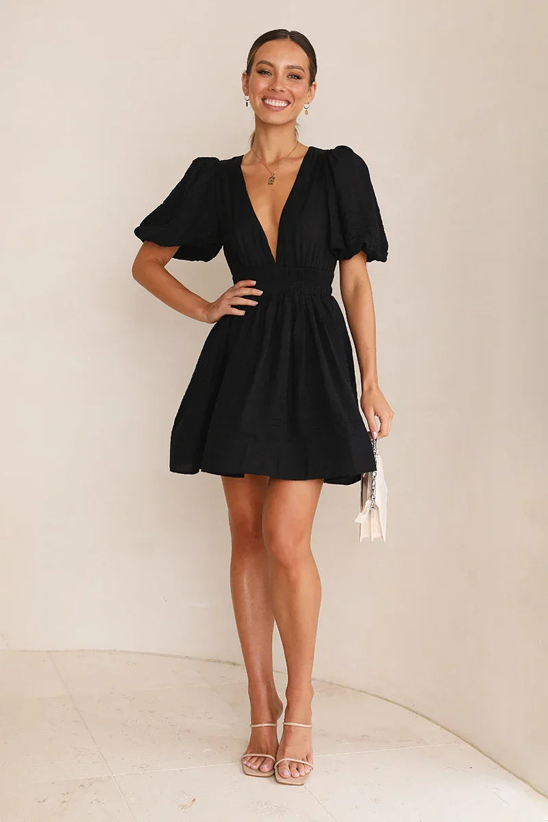 Vestido mini Erin - Negro