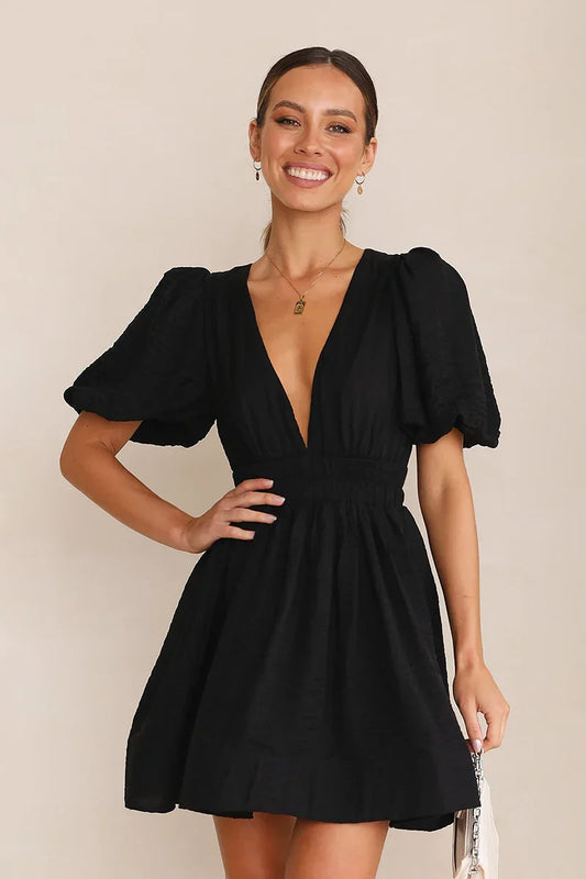 Vestido mini Erin - Negro