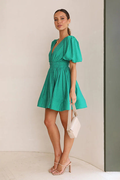 Vestido mini Erin - Esmeralda