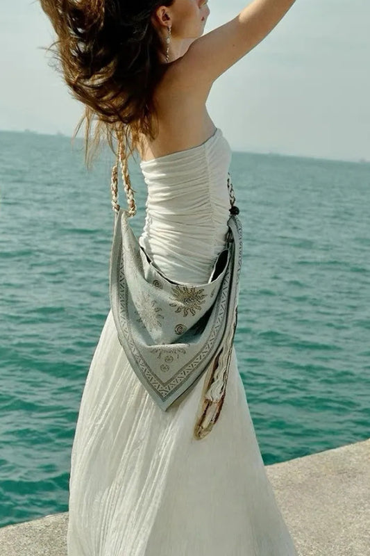 Bohemian Style Tassel Pendant Vacation Crossbody Bag