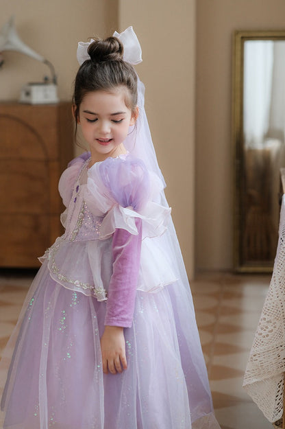 Ice Princess Tulle Dress Kid Halloween Costume