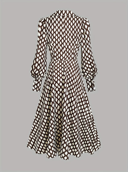 Izarah | Rhombus Print Dress