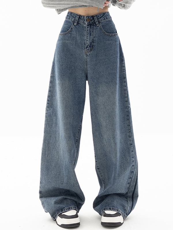 Dark Wash Vintage Baggy Boyfriend Jeans