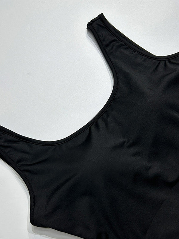 Solid Cutout Backless Jumpsuit