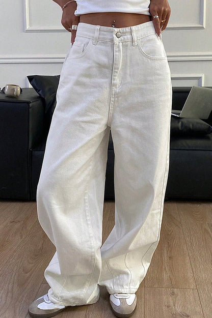 Loose Straight High Waist Jean