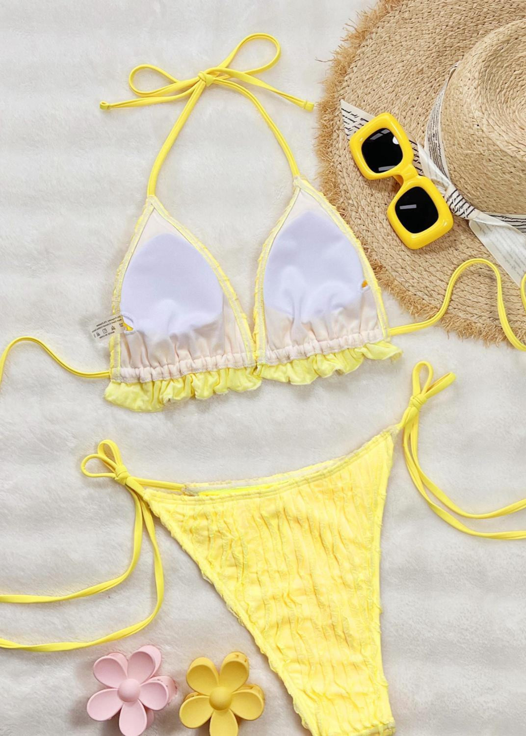 Sunburst Ruffle Bikini Set
