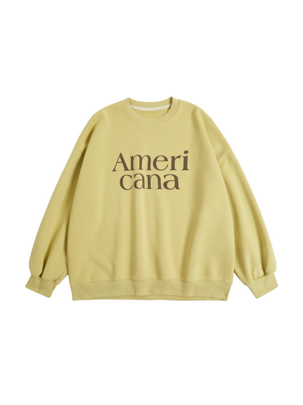 Contrast Color Letter Print Oversized Sweatshirt