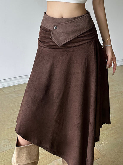 Loose Street Fashion High Waist Irregular Maxi Skirts