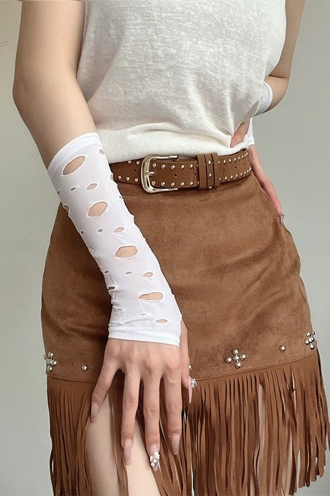 Sweet Cool Y2K Moon Girl Arm Gloves