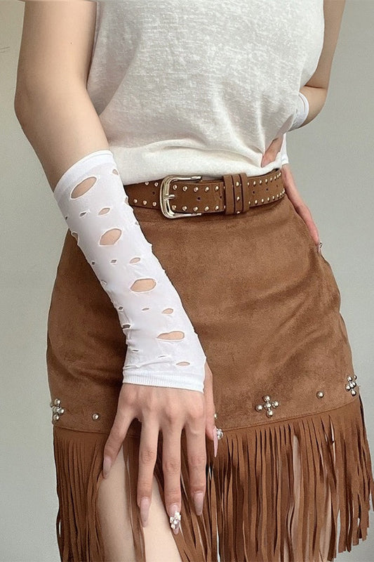 Sweet Cool Y2K Moon Girl Arm Gloves
