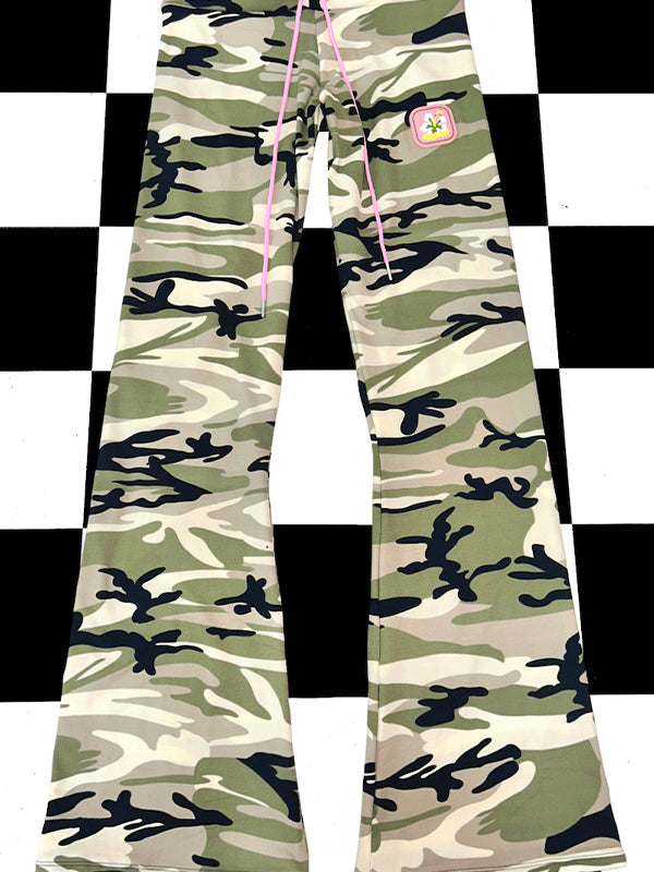 Camouflage Print Bandeau Top