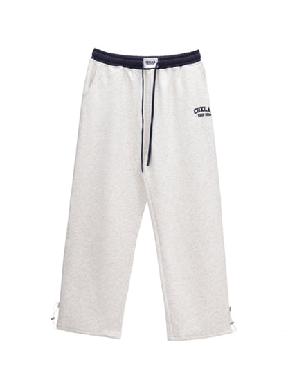 Contrast Color Waistband Sweatpants
