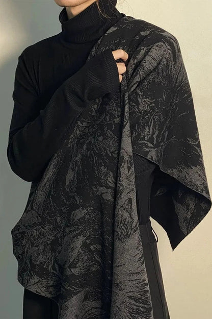 Dark Warm Long Cashmerette Scarf