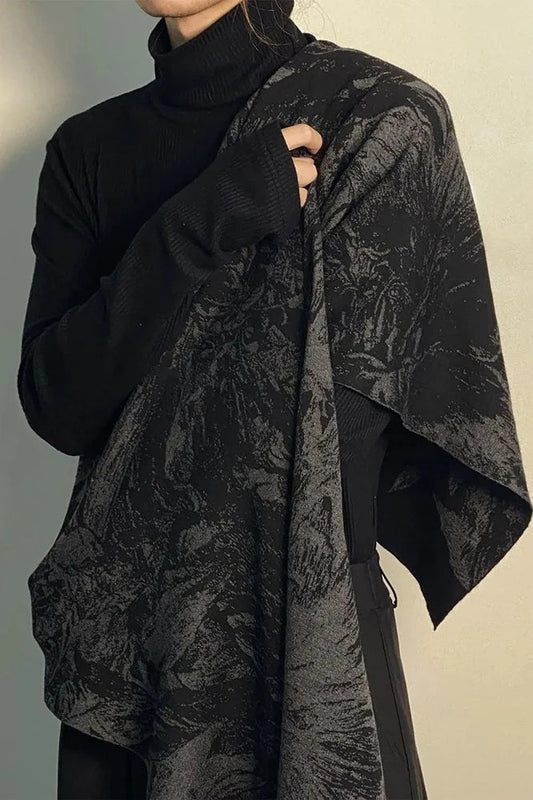 Dark Warm Long Cashmerette Scarf