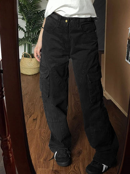 Vintage Multi Pocket Splice Cargo Jeans