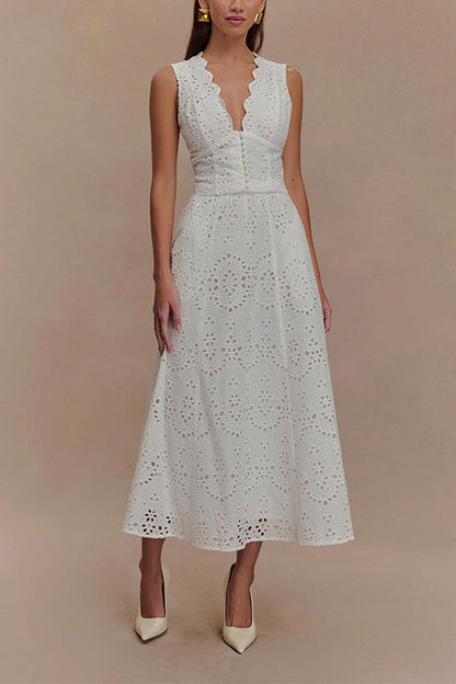 Marina Elegant Broderie Anglaise Set