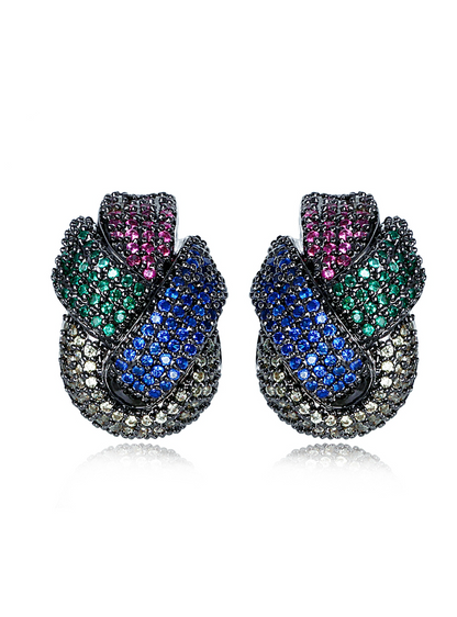 Twisted Wedding Drop Earrings for Women