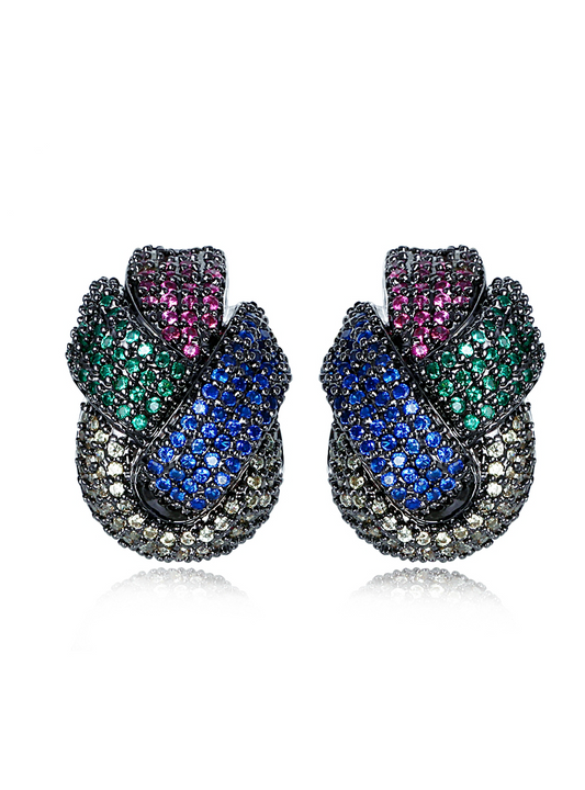 Twisted Wedding Drop Earrings for Women