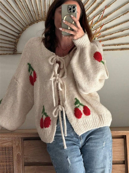 Cherry Straps Cardigans