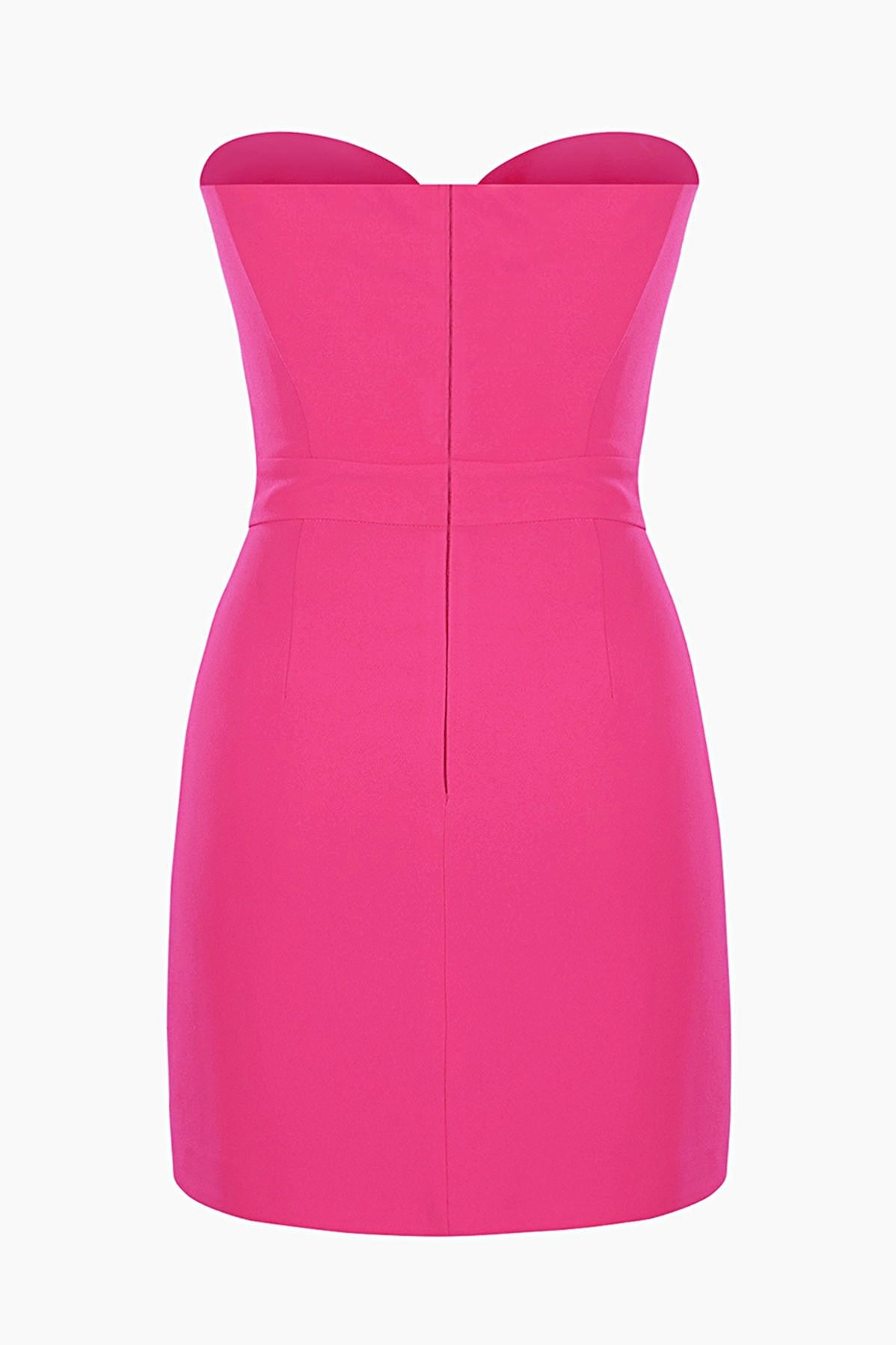 Vestido mini de tubo con aberturas y ribete de lazo Mignon