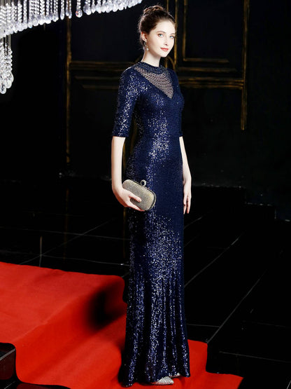 Slim fishtail evening dress