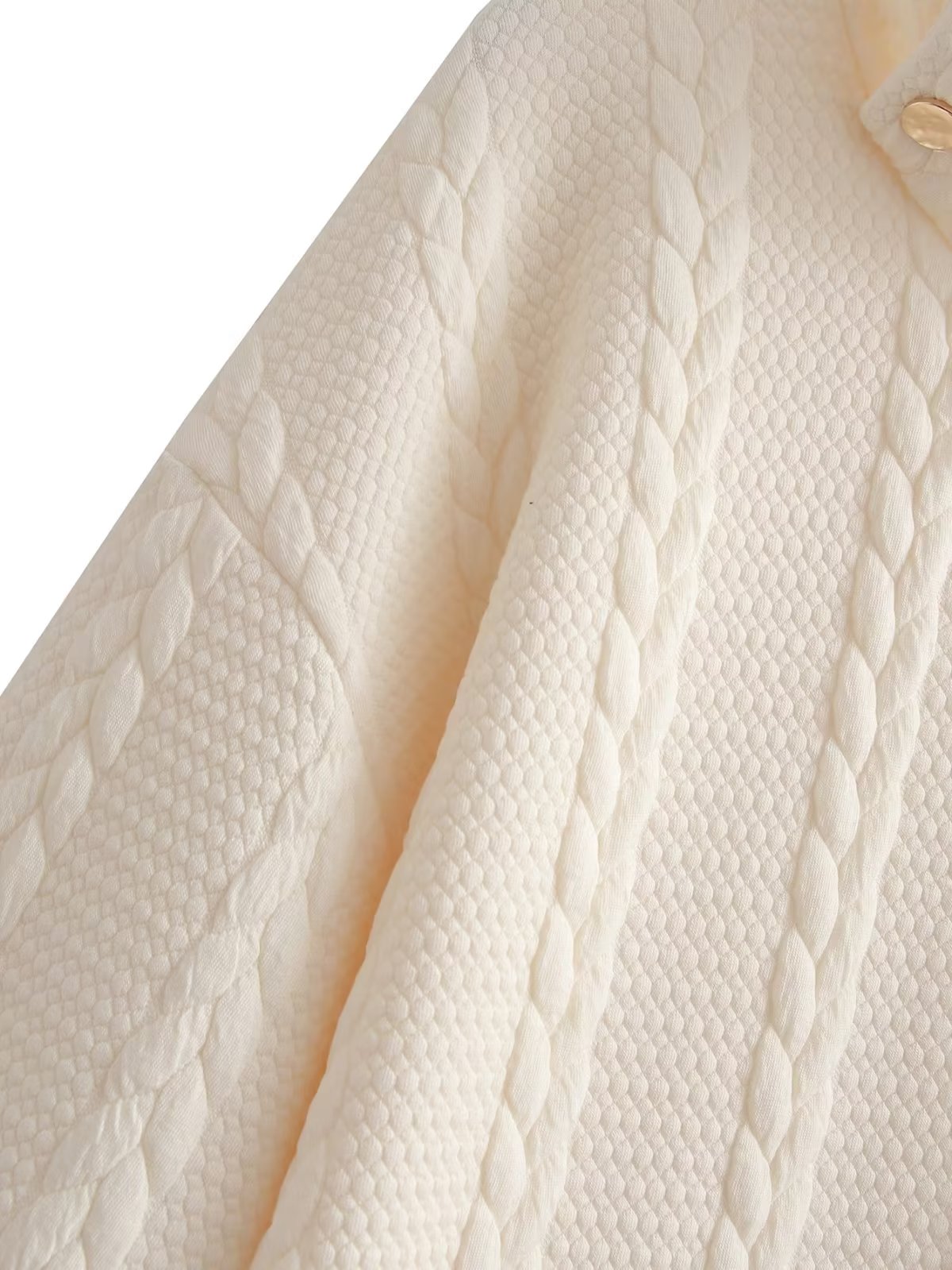 Fall Women Clothing Office Stand Collar Twist Knitted Quilted Long Sleeve Dress