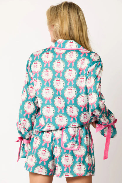 Conjunto de pijama corto con personajes navideños Sprint
