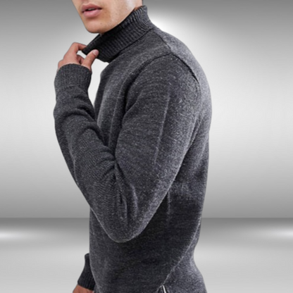 Garry - Suéter de cuello alto - Clásico - Corte entallado - Ideal para otoño/invierno
