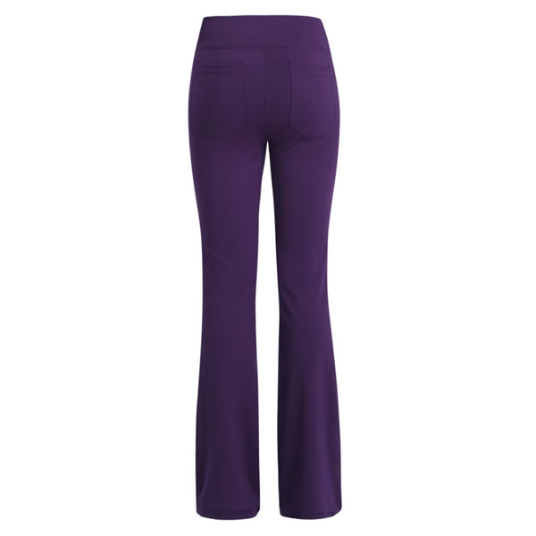 Women's Practical High Waisted Flared Trousers with Phone Pocket | Great for Everyday Wear