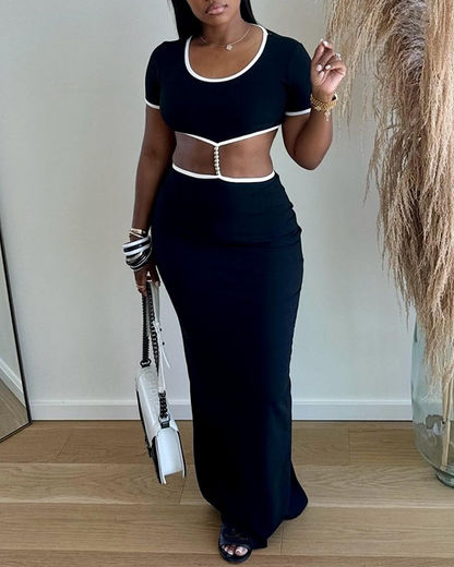 Waist-Baring Hip Dress