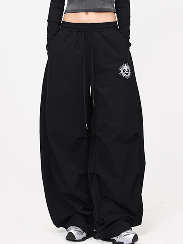 Street Loose Parachute Cargo Pants