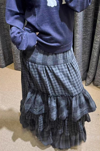 Subculture Fold-Over Waist Cake Skirt