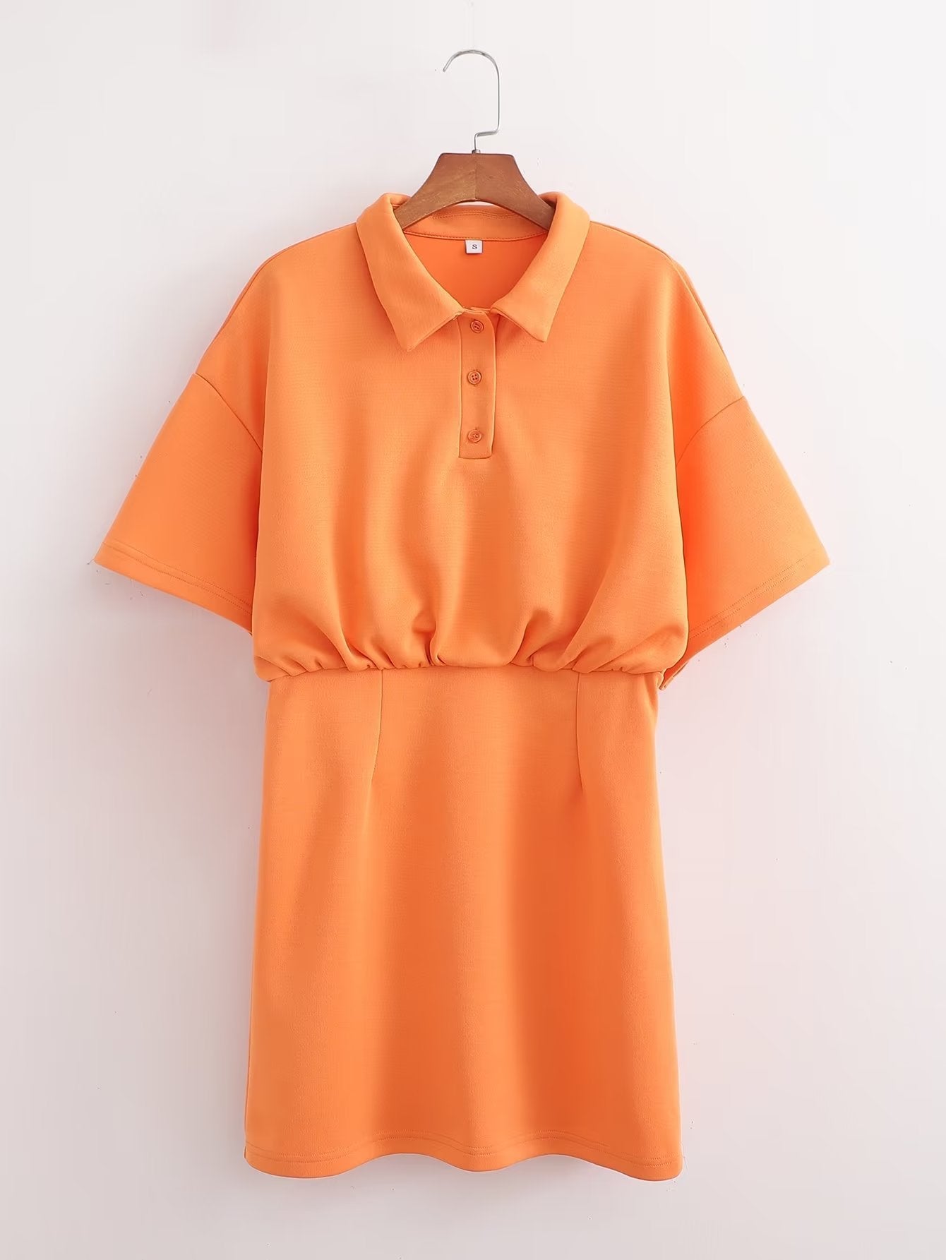 Women Clothing French Waist Slimming Casual Knitted Batwing Sleeve Short Dress