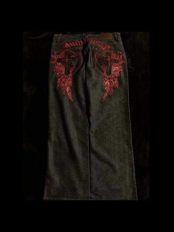 American Vintage Embroidery Boyfriend Jeans