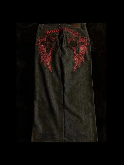 American Vintage Embroidery Boyfriend Jeans