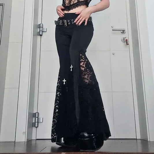 Gothic Lace Cargo Pants