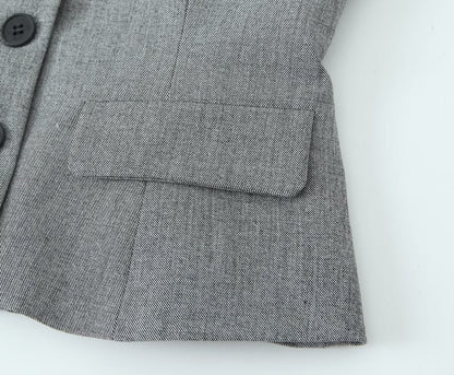 Fall Women Clothing Asymmetric Vest Pleated Design Skinny Pant Suits