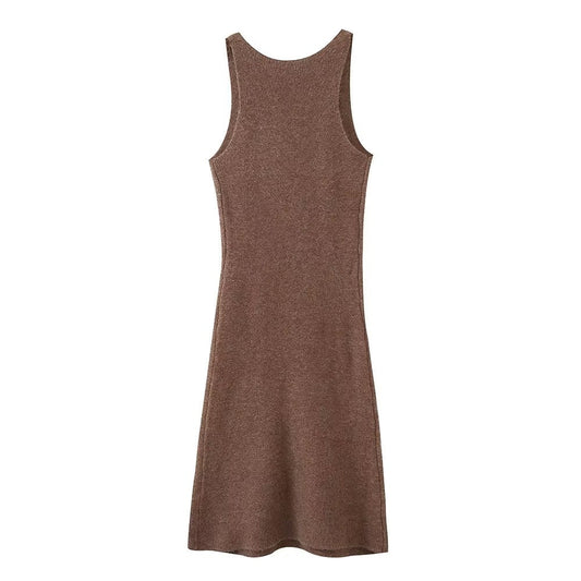 Winter Women Clothing Solid Color Slim Fit Slimming Spaghetti Straps Vest