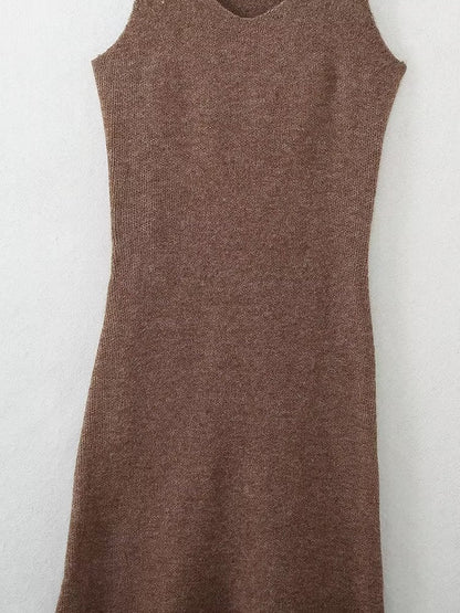 Winter Women Clothing Solid Color Slim Fit Slimming Spaghetti Straps Vest