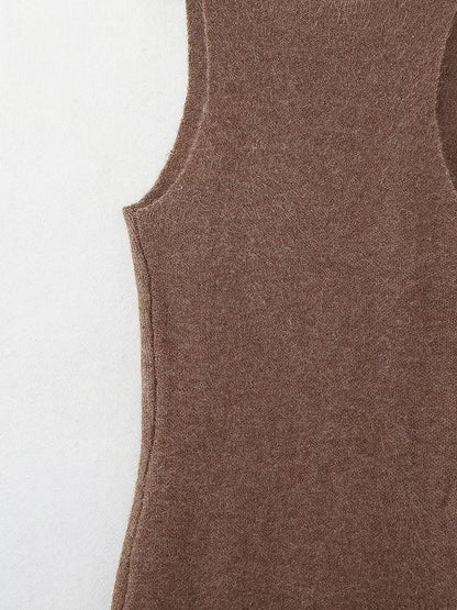 Winter Women Clothing Solid Color Slim Fit Slimming Spaghetti Straps Vest
