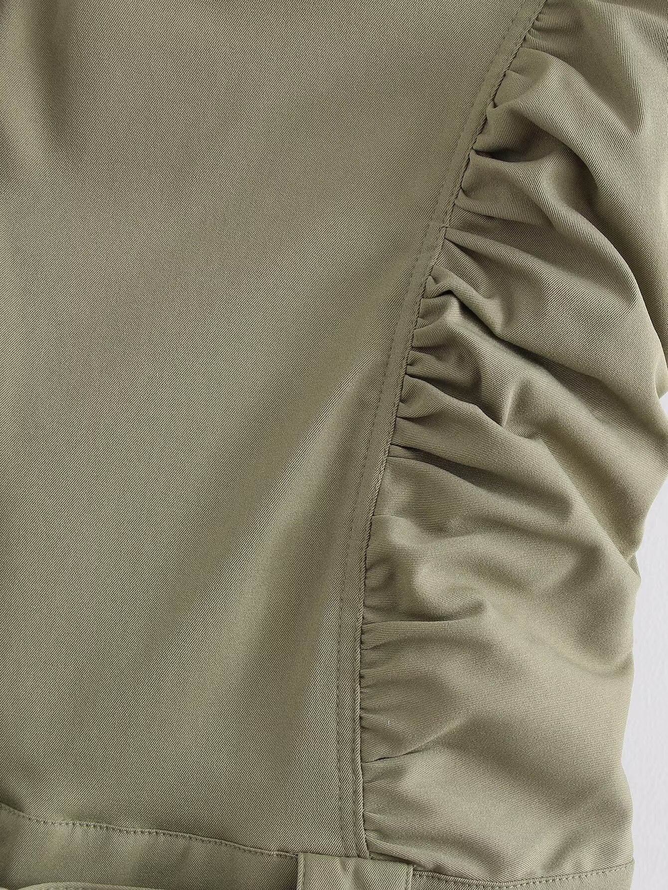 Spring Women Tooling Pleated Pleated Dress
