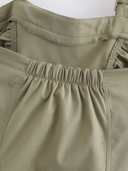 Spring Women Tooling Pleated Pleated Dress