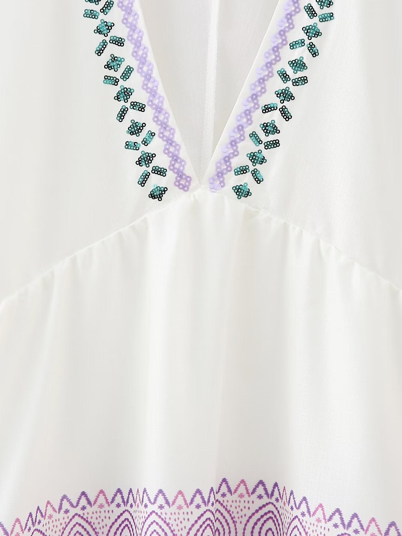 Winter Women Clothing Loose Sequin Embroidery Tassel Decorative Dress