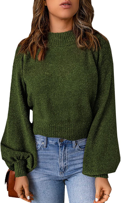 Women's Loose Knitted Jumper with Batwing Sleeves | Ideal for Autumn/Winter