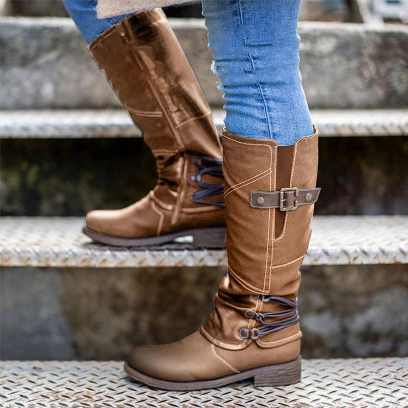 Botas vaqueras de imitación con tacón para mujer | Ideales para el día a día