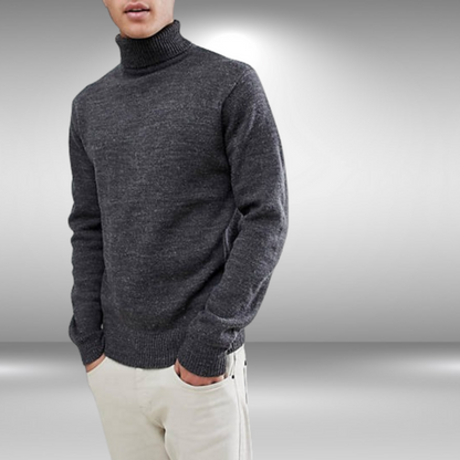 Garry - Suéter de cuello alto - Clásico - Corte entallado - Ideal para otoño/invierno