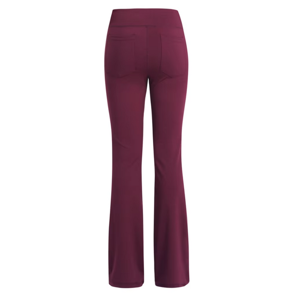 Women's Practical High Waisted Flared Trousers with Phone Pocket | Great for Everyday Wear