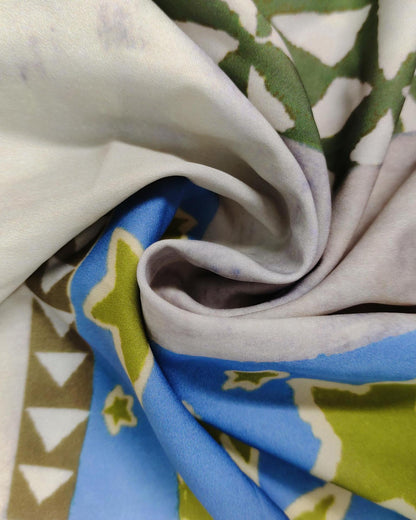 Printed and Painted Long-Sleeved Fashionable Casual Long Dress